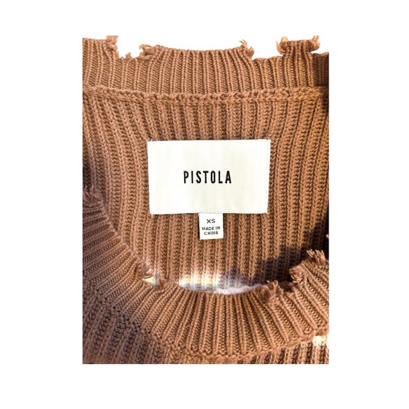 Pistola Distressed Cropped Sweater - Picture 5 of 6